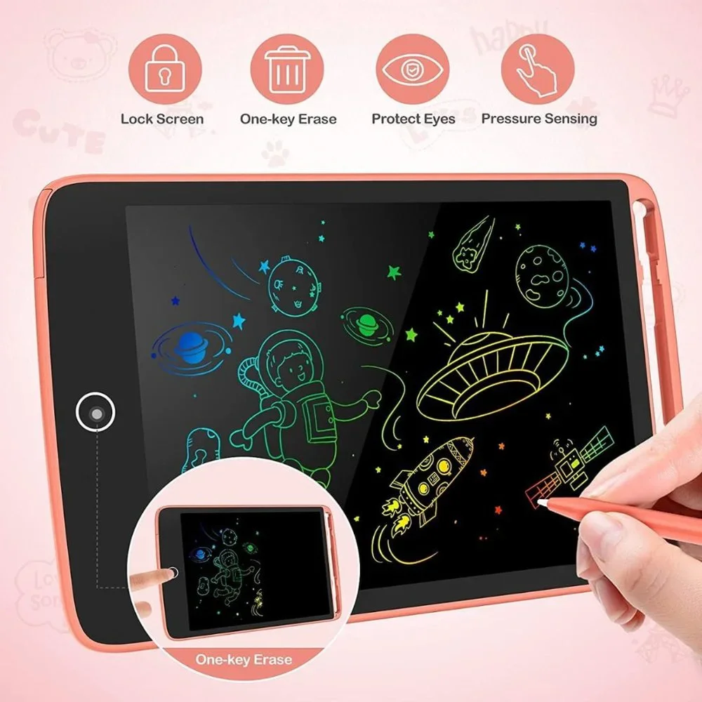 PINK Writing Tablet with Fridge Magnets